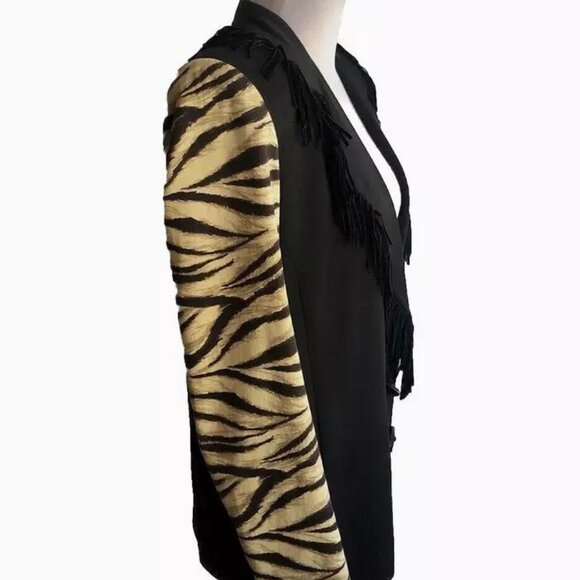 Vintage Criscione New York Cach'e Blazer/Jacket with Fringe Size S - Picture 3 of 6